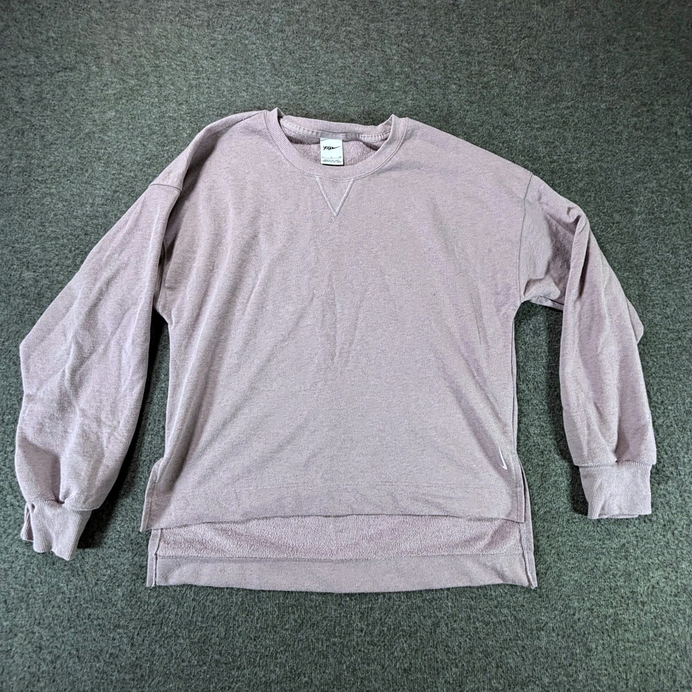 Nike Yoga Luxe Women's Small Lavender Purple Long Sleeve Sweatshirt